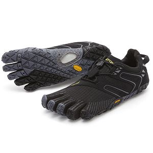 Vibram V-Trail Black/Grey Womens Trail Shoes | India-321047